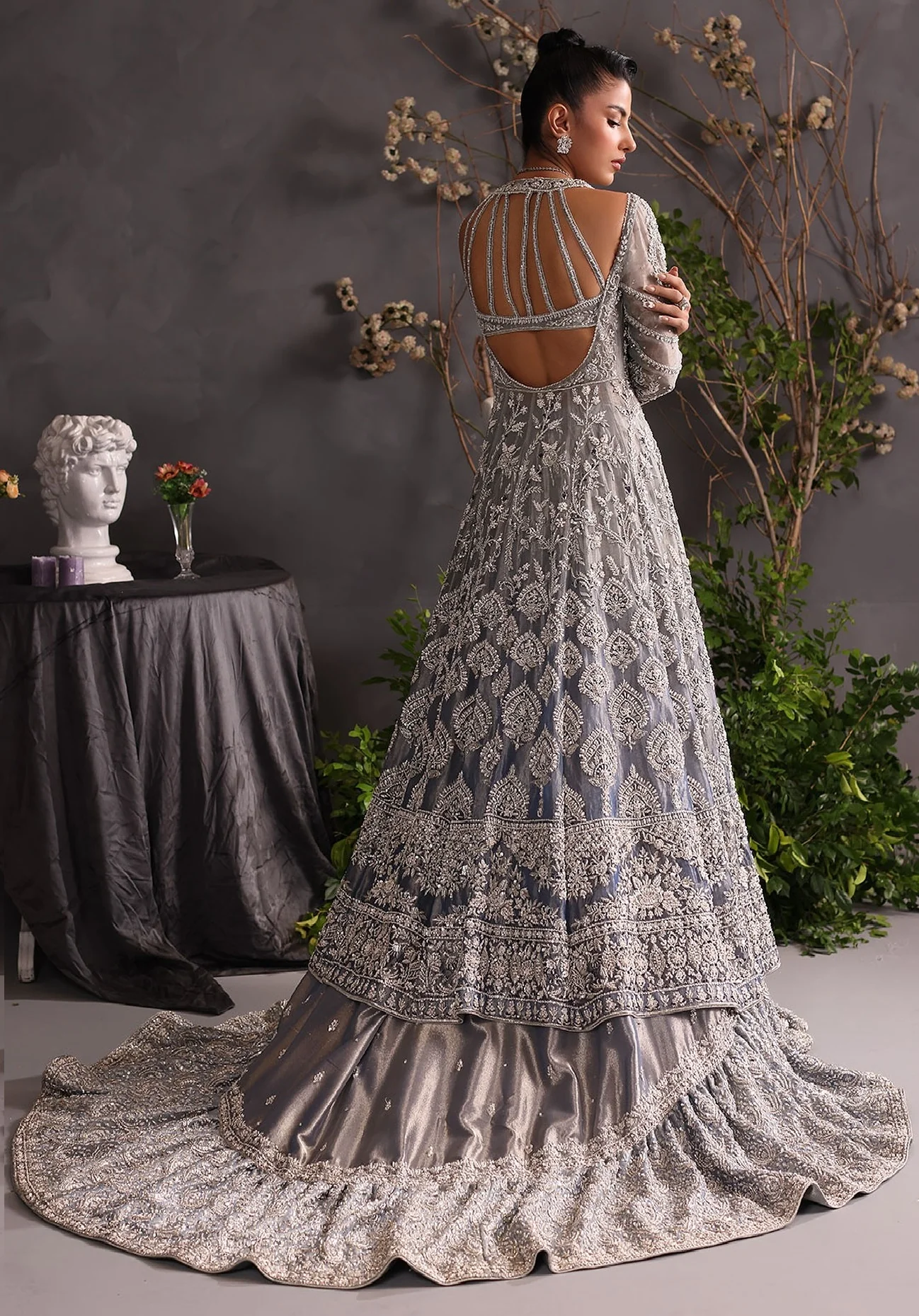 Ahmed Sultan - Luxury Organza Embroidered 3 Piece Unstitched - StarLace - Image 4