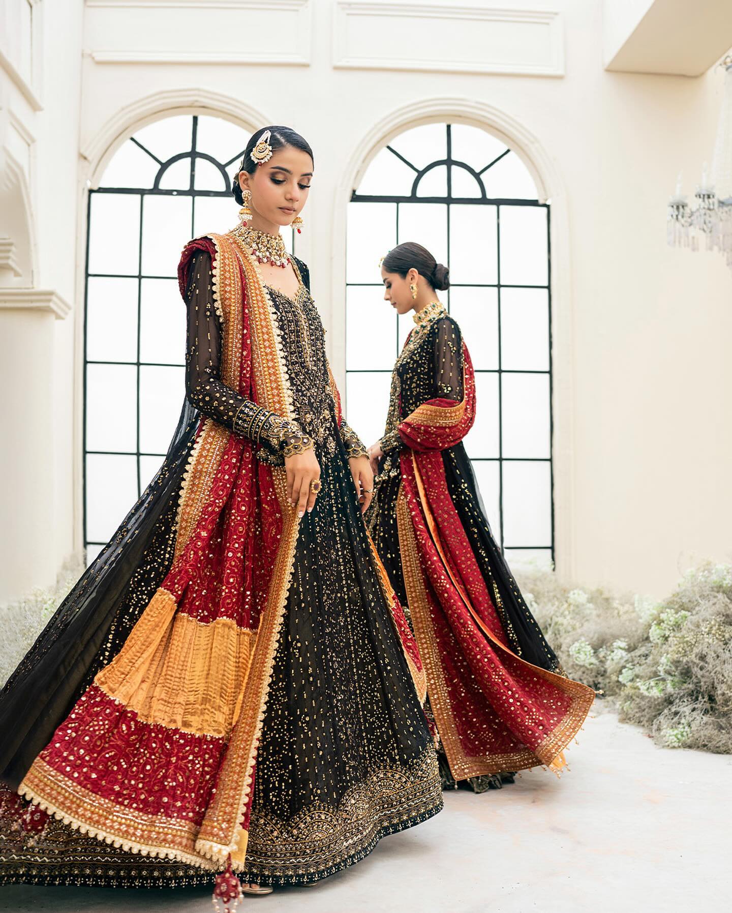 AIK ATELIER Luxury Chiffon Unstitched Embroidered Collection Look 01 - Image 6