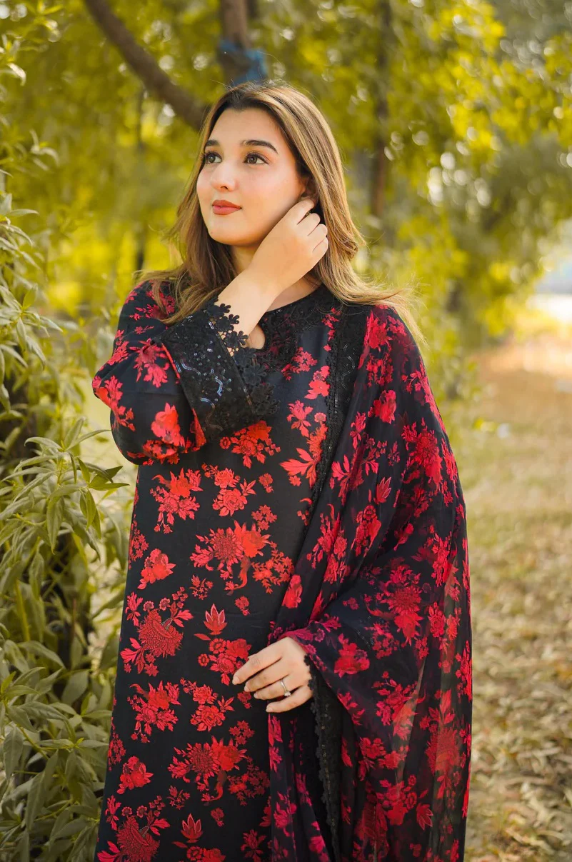 Aneelas - Luxury Lawn Embroidered 3 Piece Unstitched - WPR-21 - Image 4