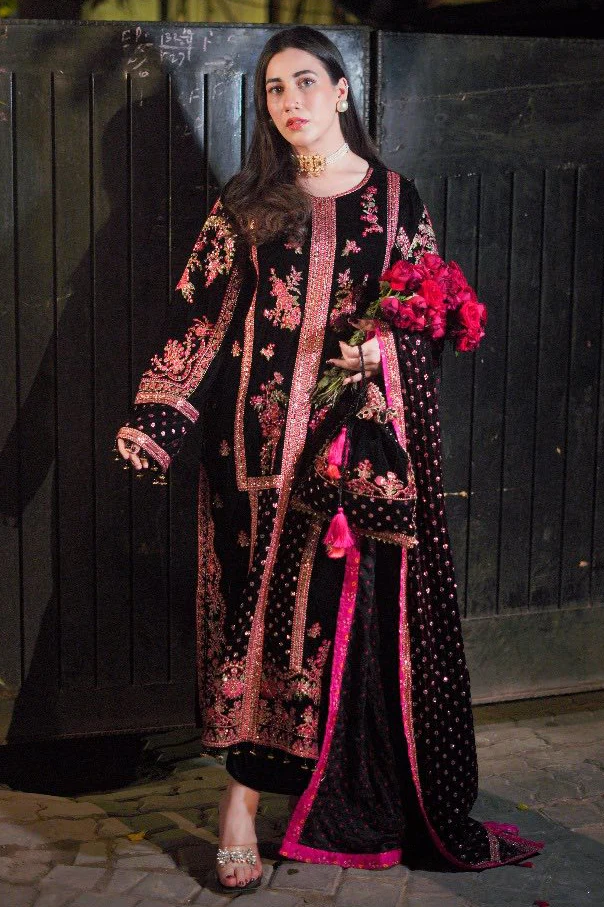 Aneelas Luxury Lawn Embroidered Suit 3 Piece Unstitched - Oceans Lawn