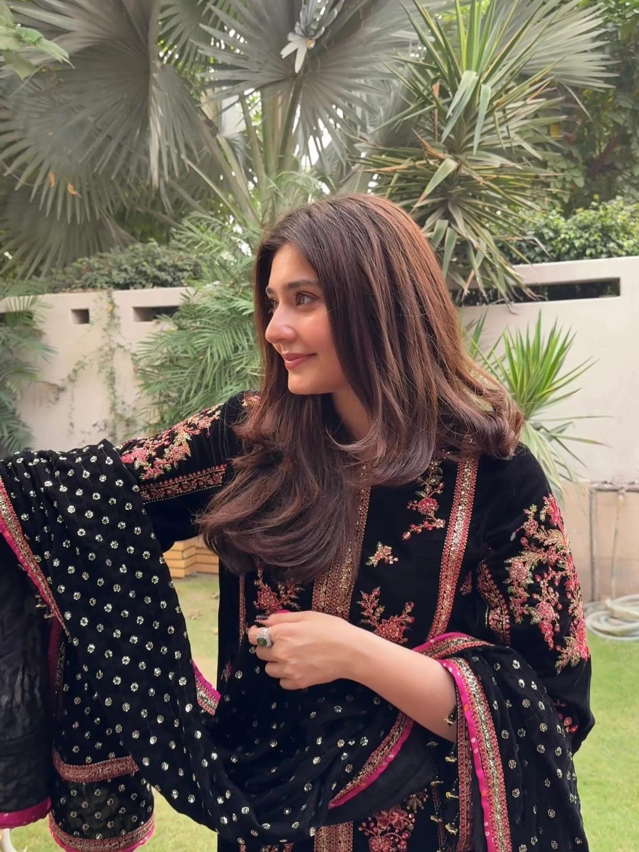 Aneelas Luxury Lawn Embroidered Suit 3 Piece Unstitched - Oceans Lawn - Image 6