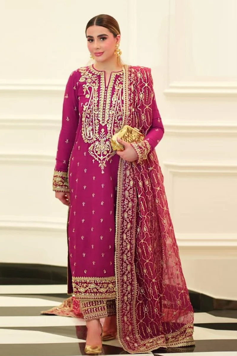 Aneelas Wedding Luxury Embroidered Hand Emblishment Collection ZINIA 987