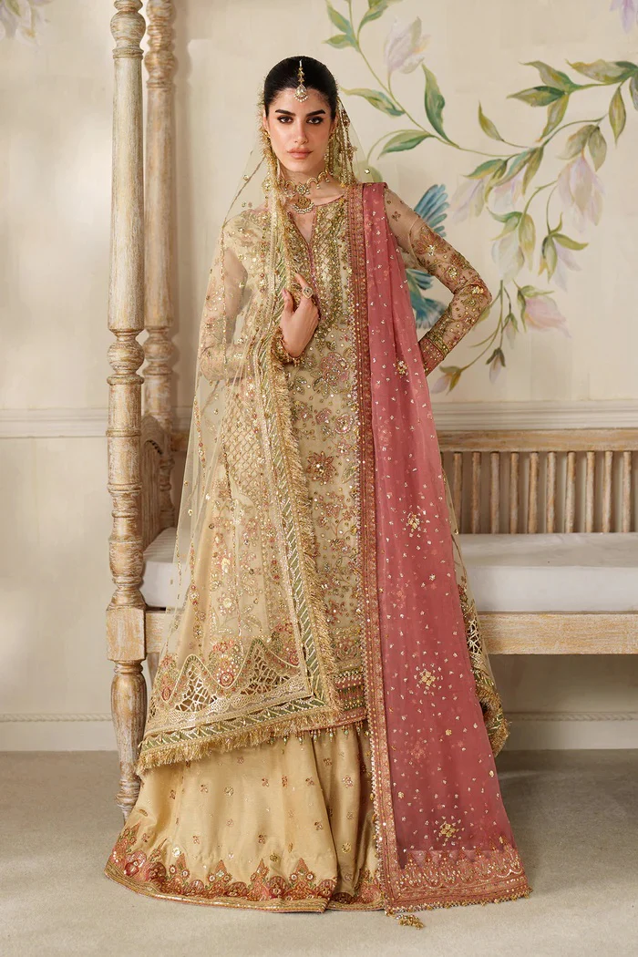 Baroque - Luxury Mysoory Embroidered 3 Piece Unstitched - CH14-02 - Image 11