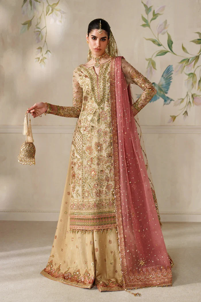 Baroque - Luxury Mysoory Embroidered 3 Piece Unstitched - CH14-02 - Image 12