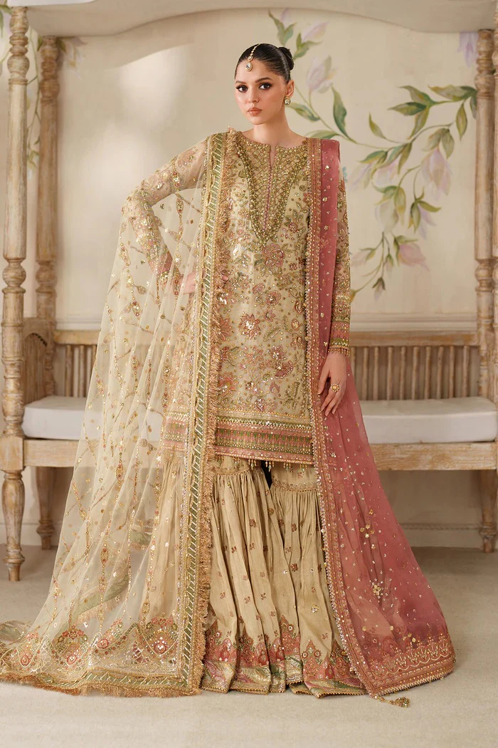 Baroque - Luxury Mysoory Embroidered 3 Piece Unstitched - CH14-02 - Image 3