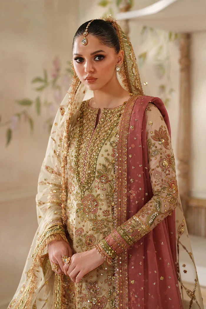 Baroque - Luxury Mysoory Embroidered 3 Piece Unstitched - CH14-02 - Image 4