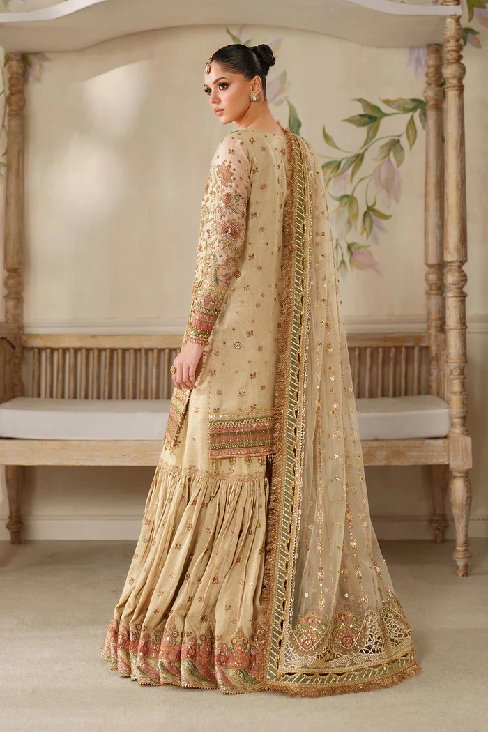 Baroque - Luxury Mysoory Embroidered 3 Piece Unstitched - CH14-02 - Image 5