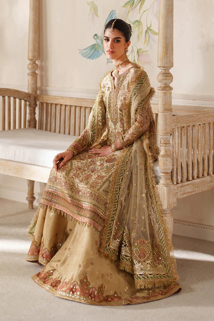 Baroque - Luxury Mysoory Embroidered 3 Piece Unstitched - CH14-02 - Image 6