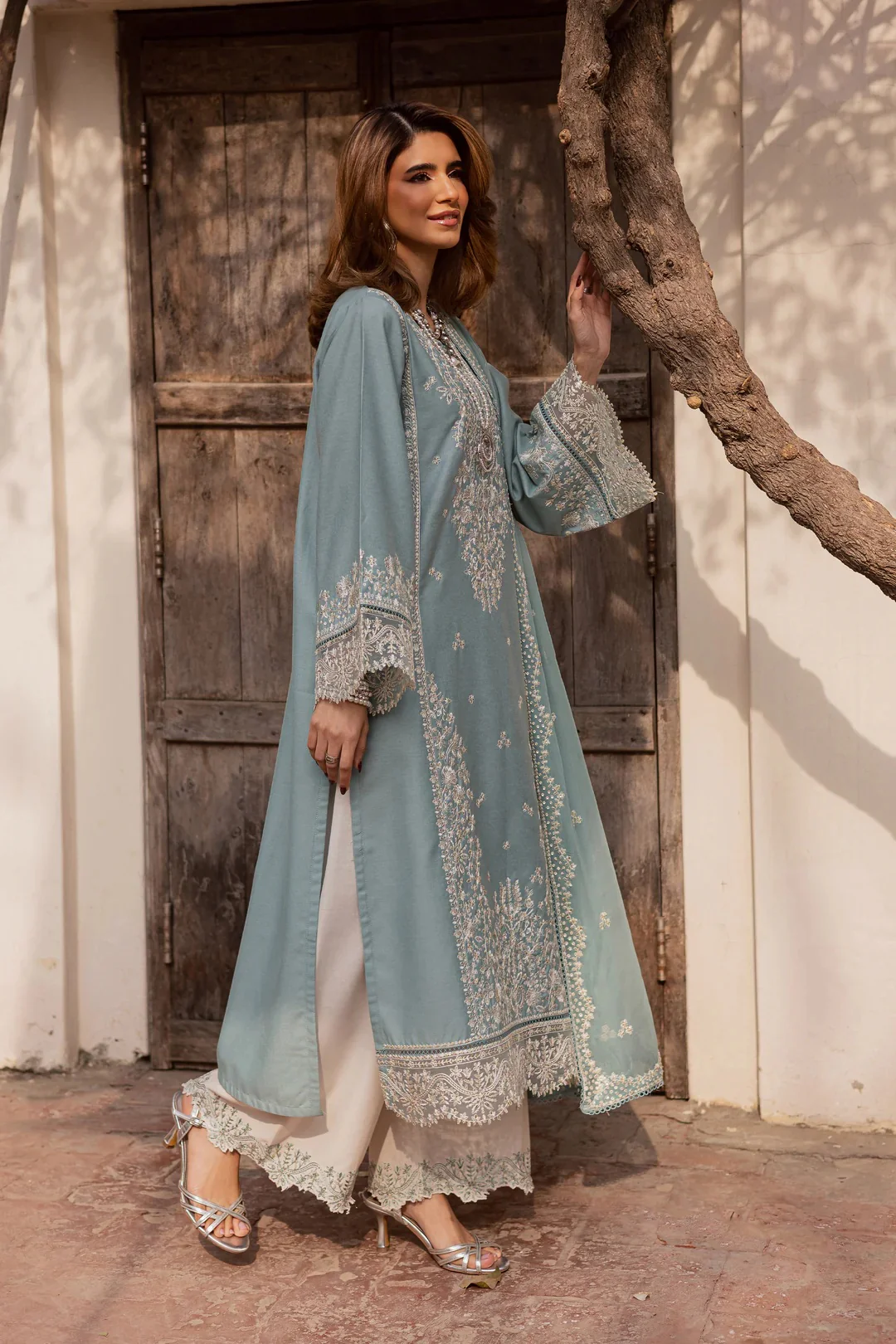Batik - Naisha - Luxury Lawn Embroidered 3 Piece Unstitched - Image 5