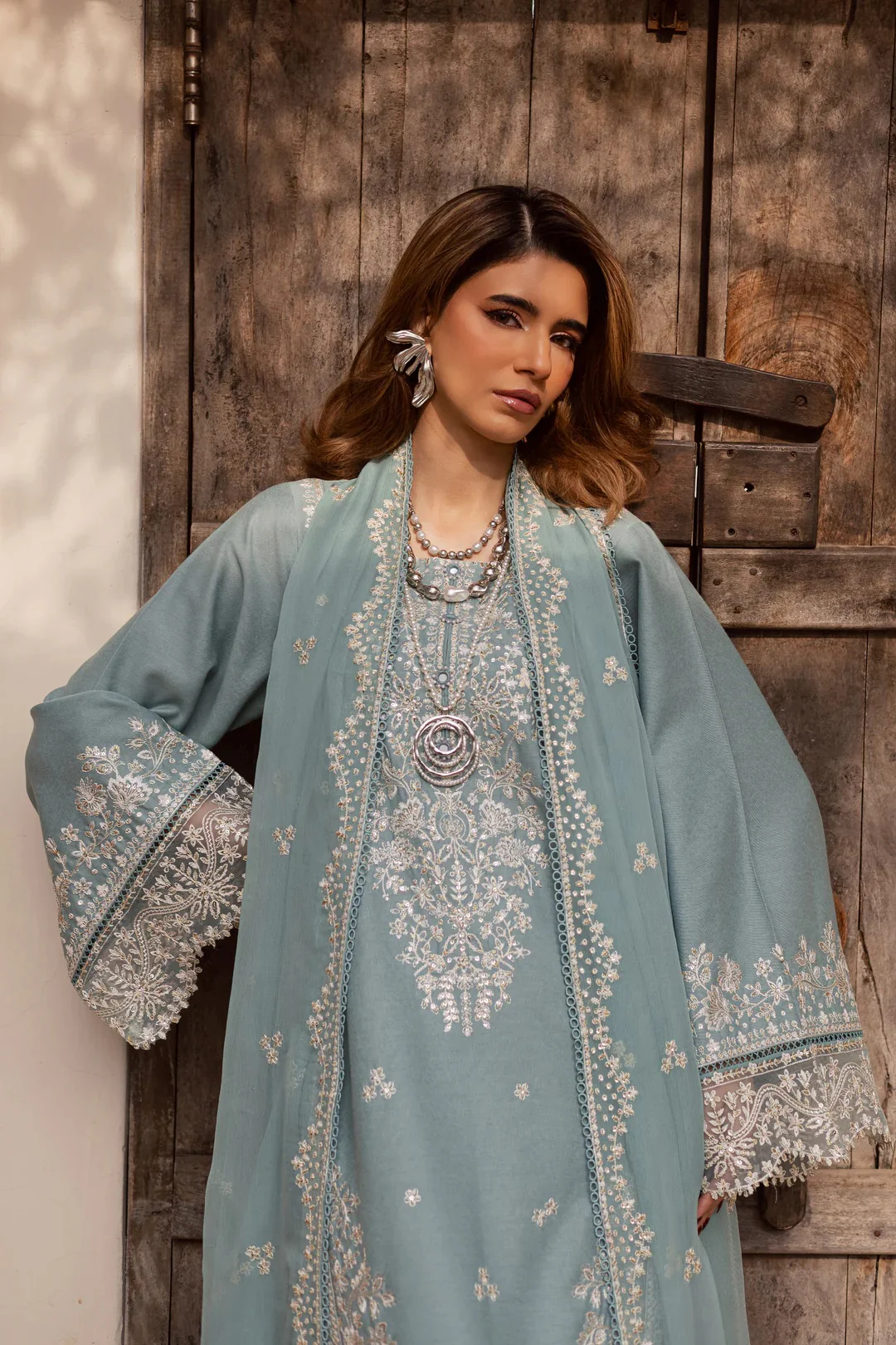 Batik - Naisha - Luxury Lawn Embroidered 3 Piece Unstitched - Image 6