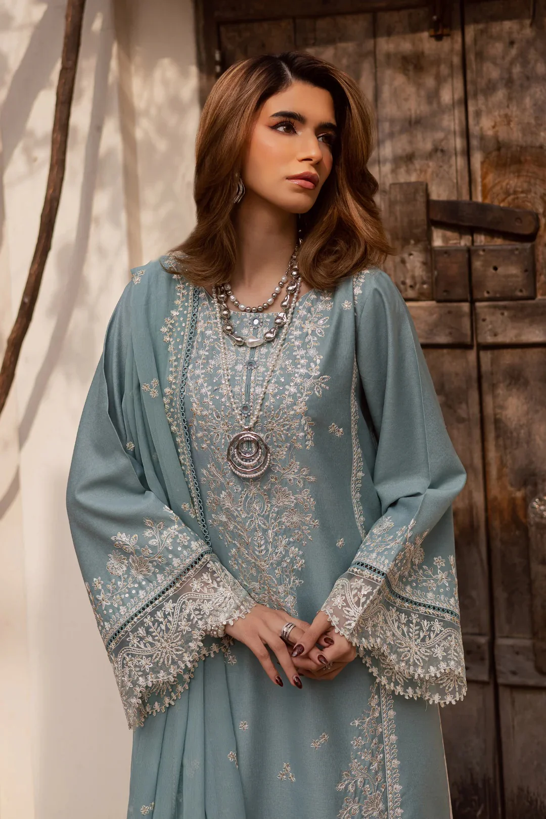 Batik - Naisha - Luxury Lawn Embroidered 3 Piece Unstitched - Image 8
