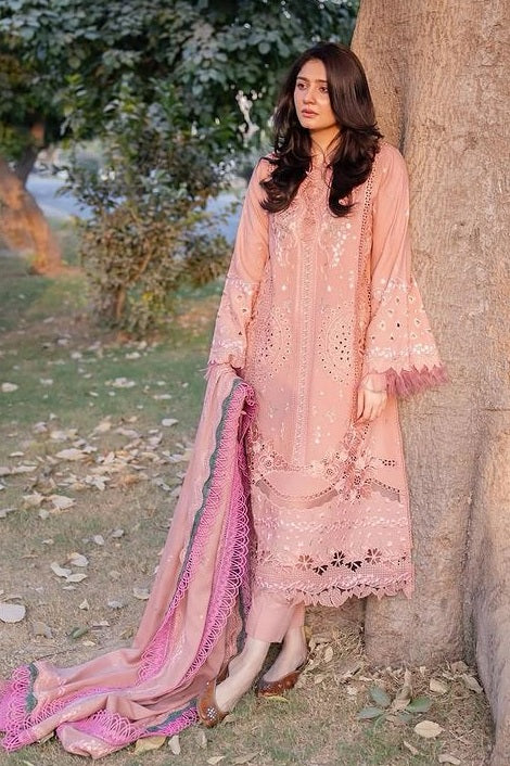 Bin Ilyas - Gulabi Baagh - Lawn Embroidered 3 Piece Collection 152 A - Image 6