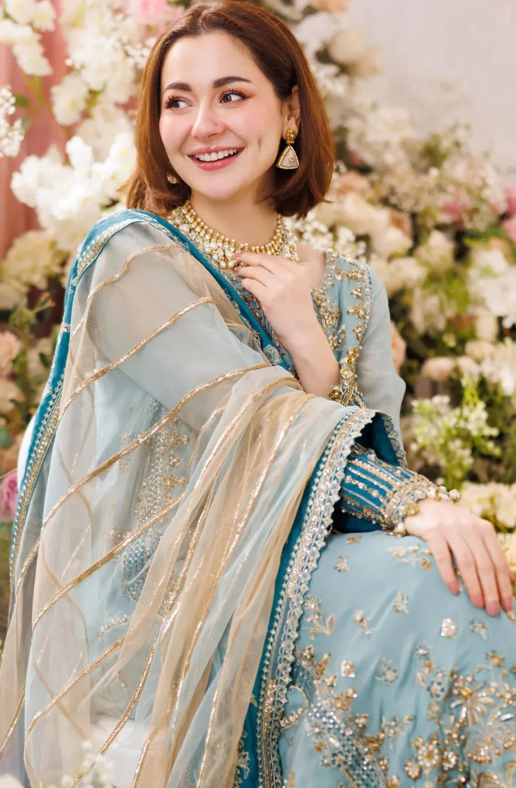 Charizma - Dastan-E-Jashan - Embroidered Chiffon Unstitched 3 Piece DJ5-08 - Image 4