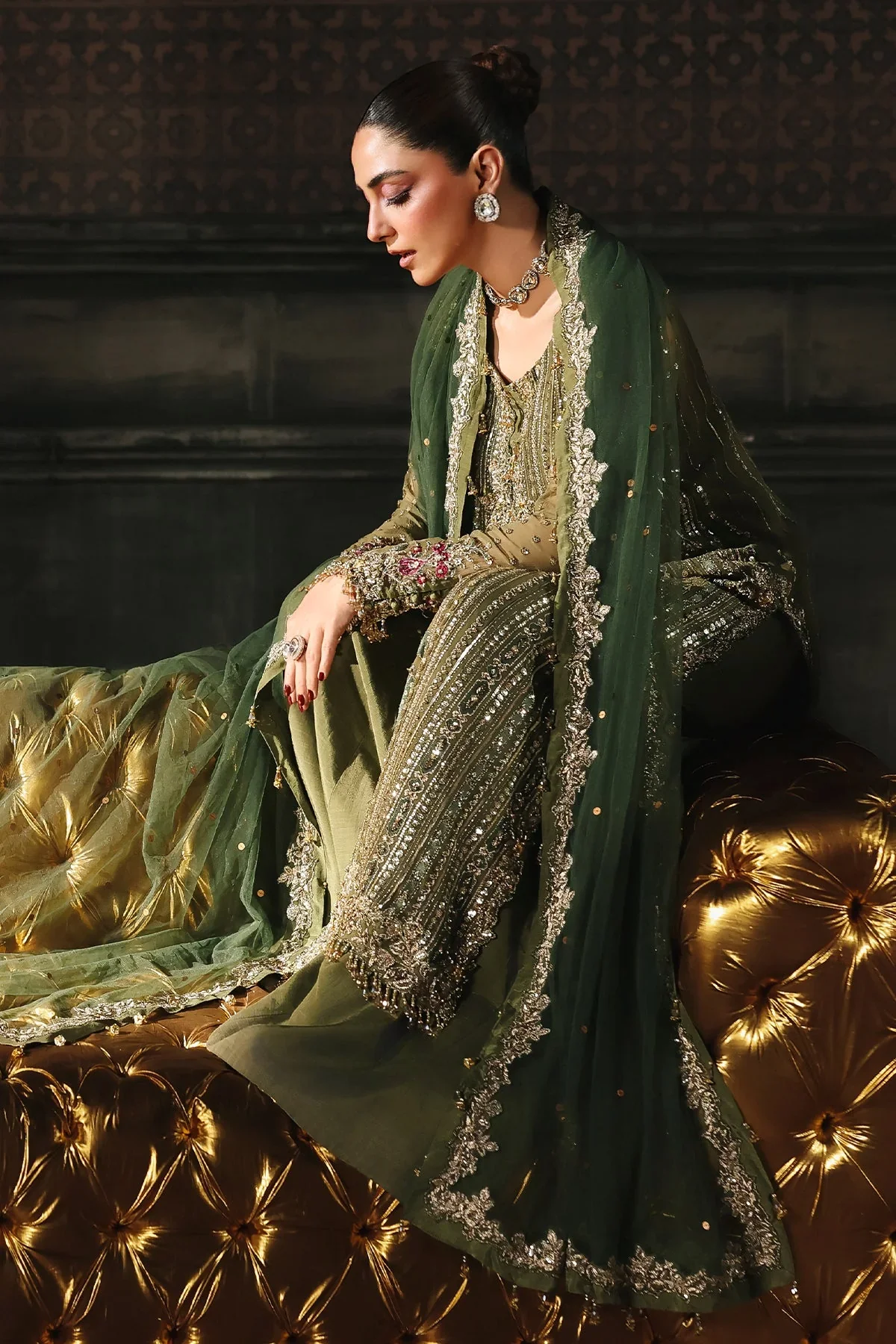 Charizma Dastan-e-Jashan Luxury Chiffon Unstitched 3Pc Suit DJW5-10 - Image 5