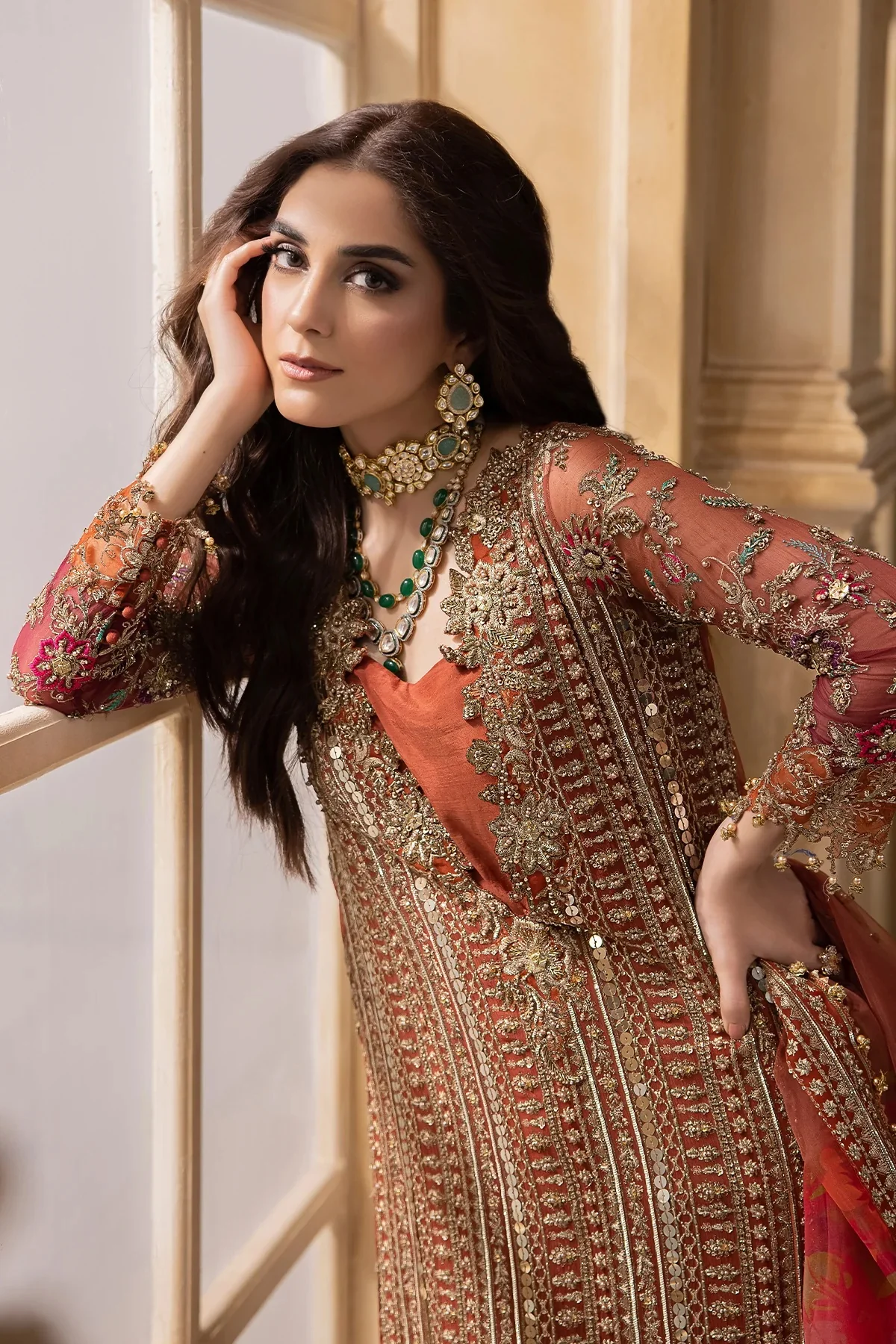 Charizma Pure Chiffon Embroidered 3 Piece Unstitched DJW4-04 - Image 10