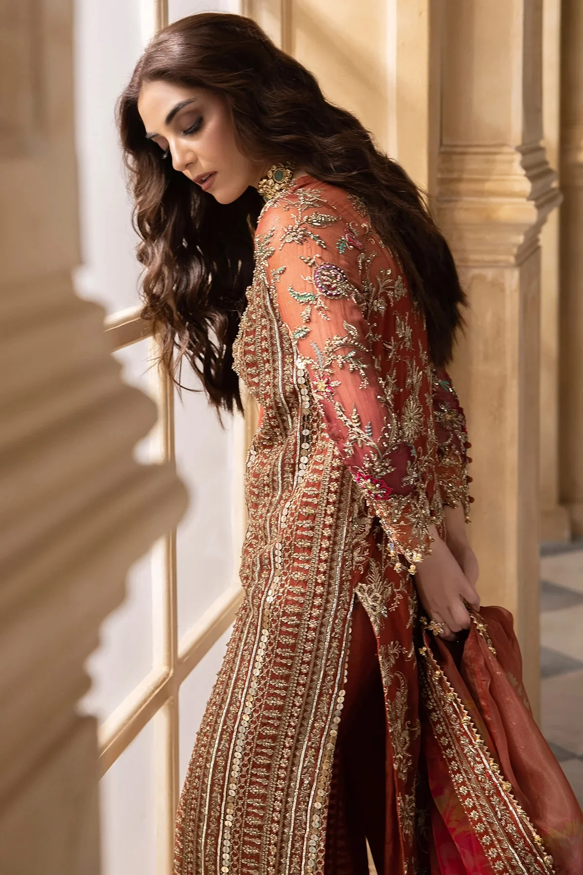 Charizma Pure Chiffon Embroidered 3 Piece Unstitched DJW4-04 - Image 11