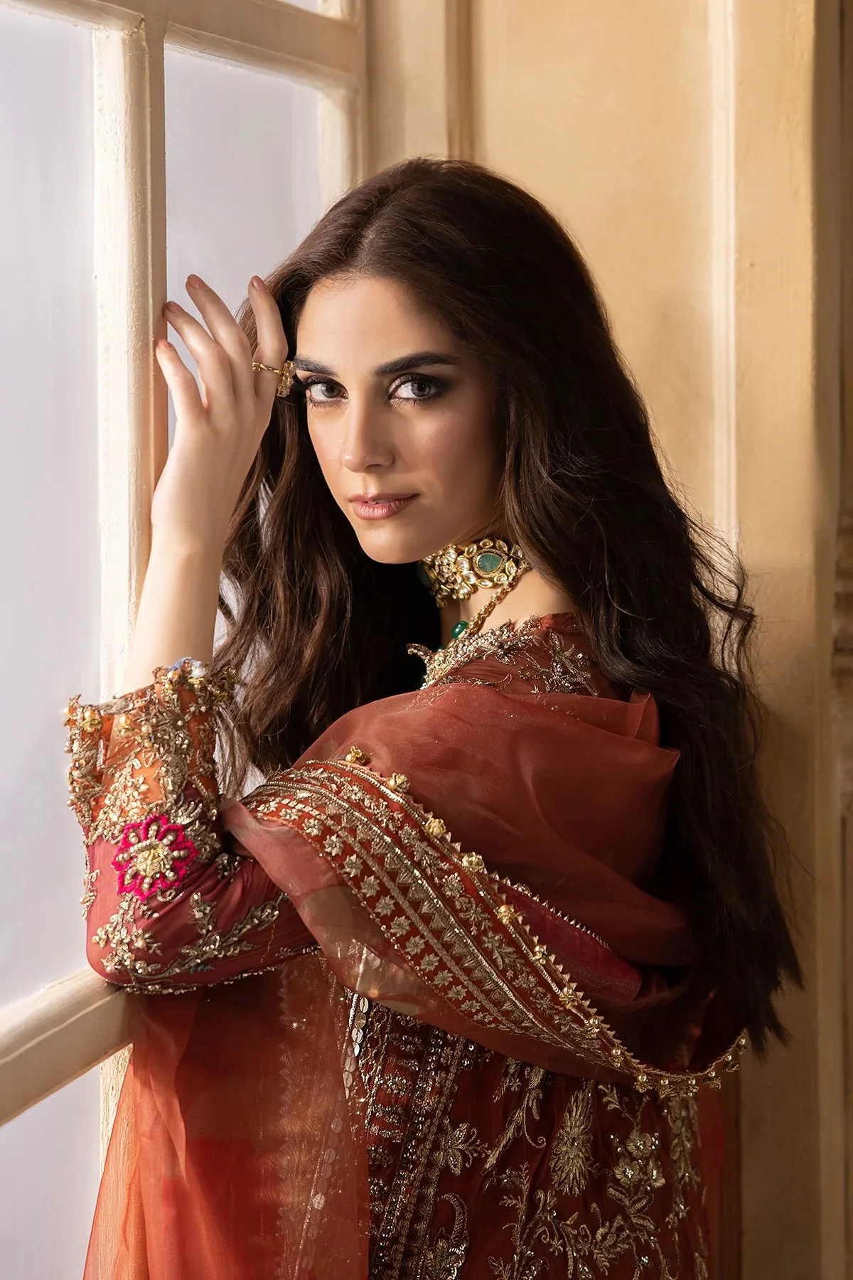 Charizma Pure Chiffon Embroidered 3 Piece Unstitched DJW4-04 - Image 7