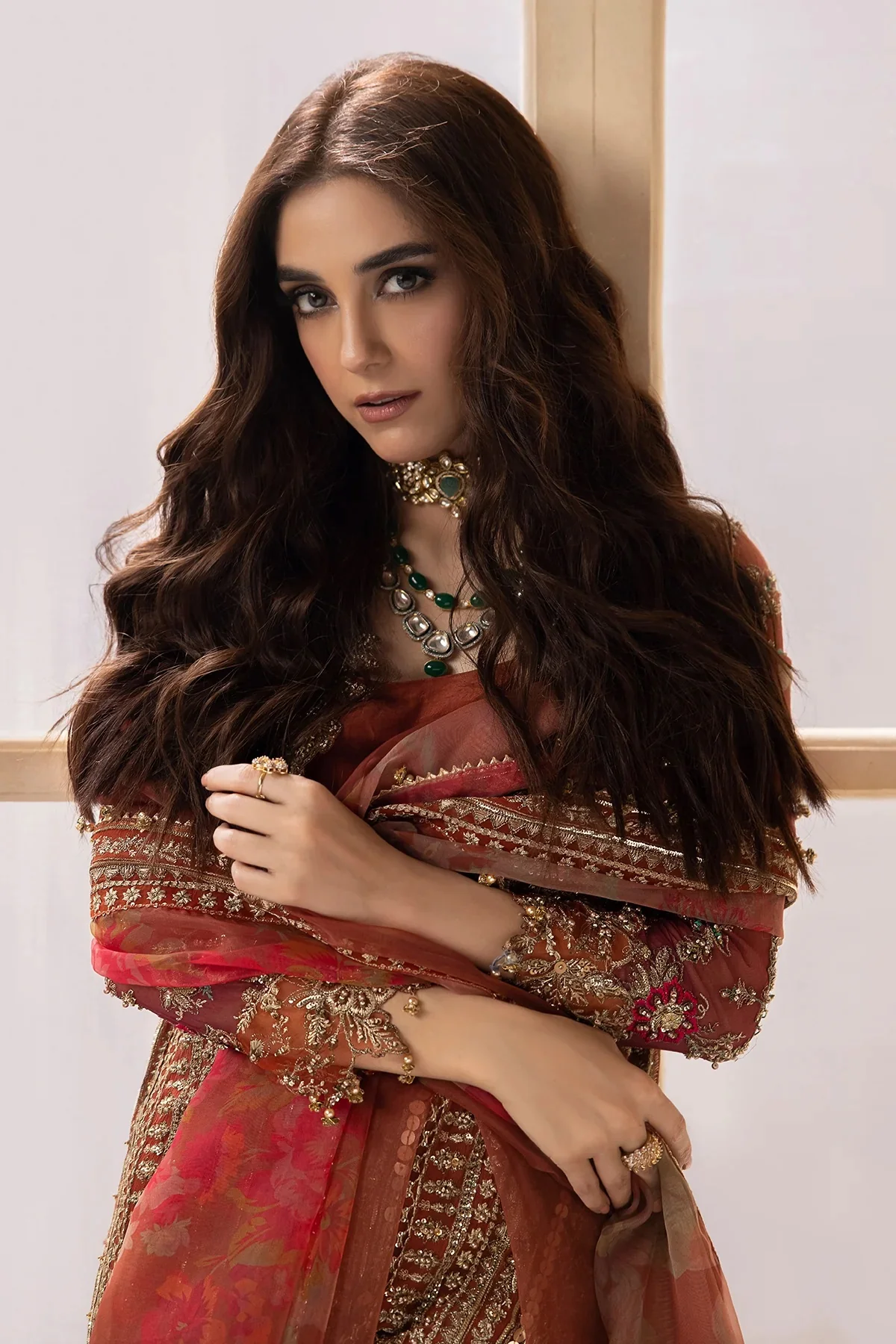 Charizma Pure Chiffon Embroidered 3 Piece Unstitched DJW4-04 - Image 9