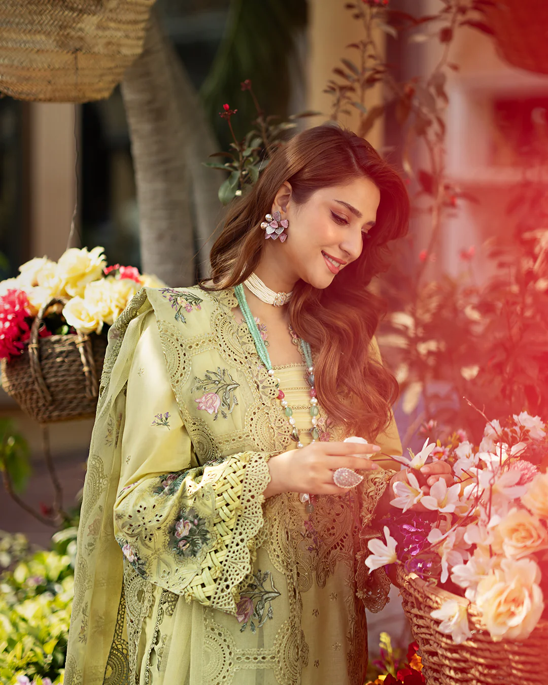 Elaf Embroidered Lawn Suit Unstitched 3 Pc ELM- 03 A BAHAR - Summer Collection - Image 6