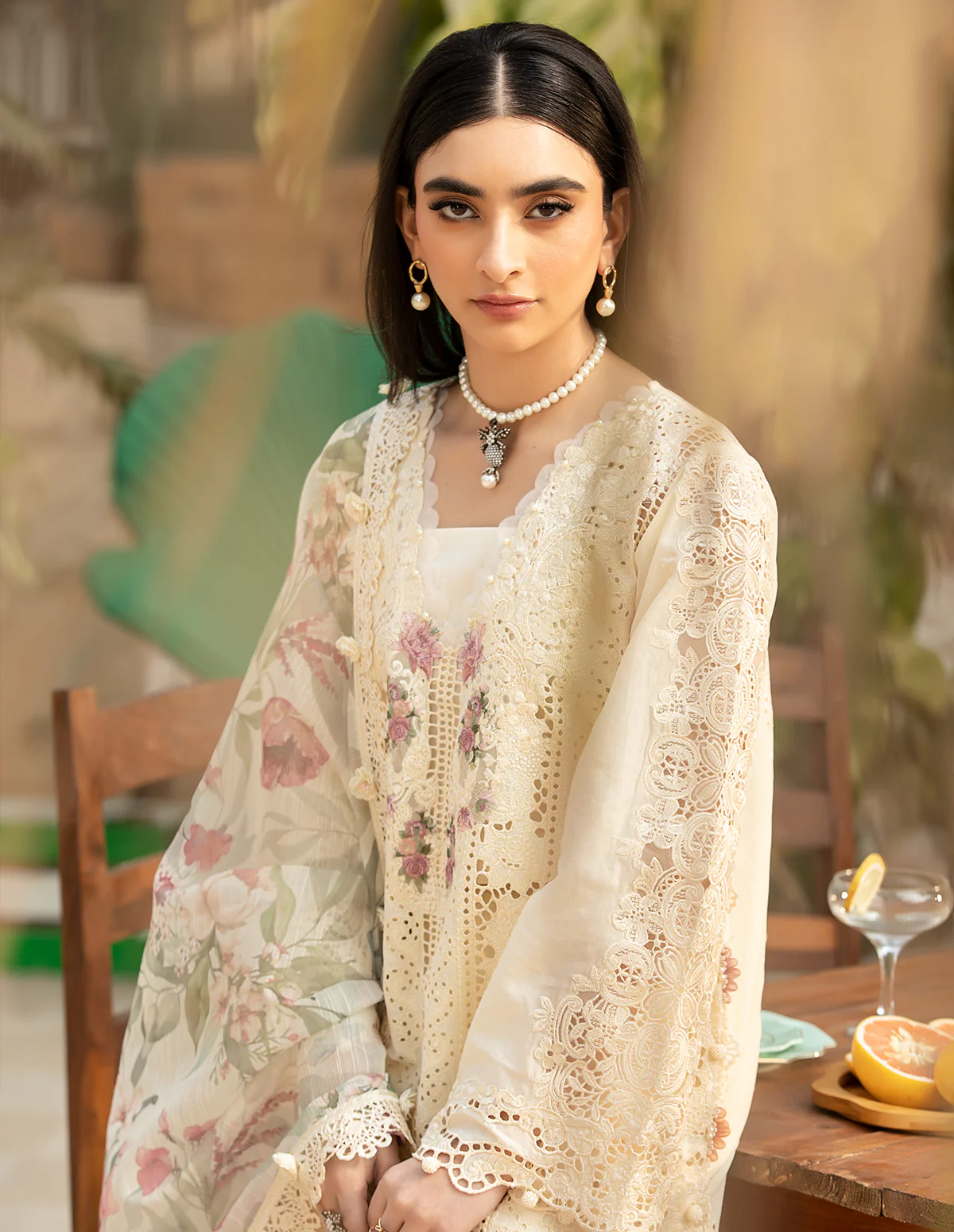Elaf Embroidered Lawn Suit Unstitched 3 Pc ELM-11 Kohinoor - Eid Collection - Image 5
