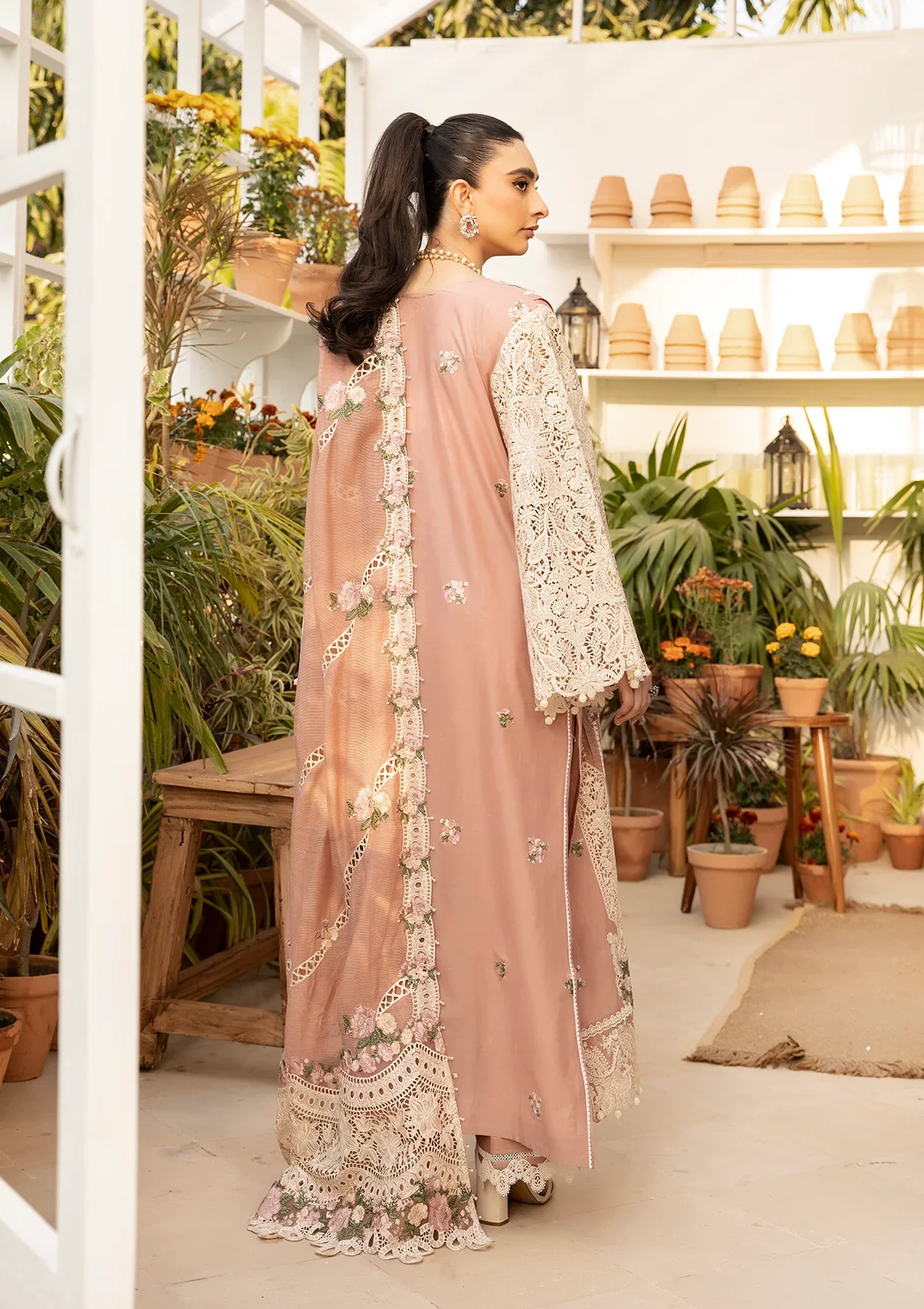 Elaf Luxury Embroidered Lawn Collection 3 Pc Unstitched ELM-12 SHAHANA - Image 5