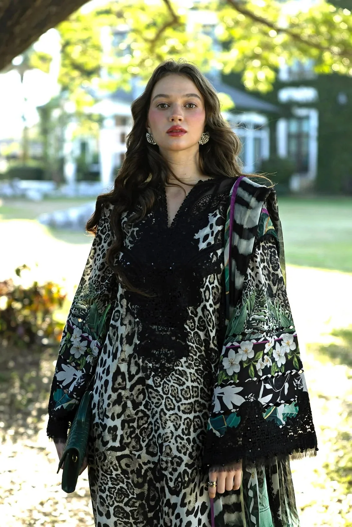 Elaf - Luxury Lawn Embroidered Unstitched 3 Piece - ESA-3A - Image 2