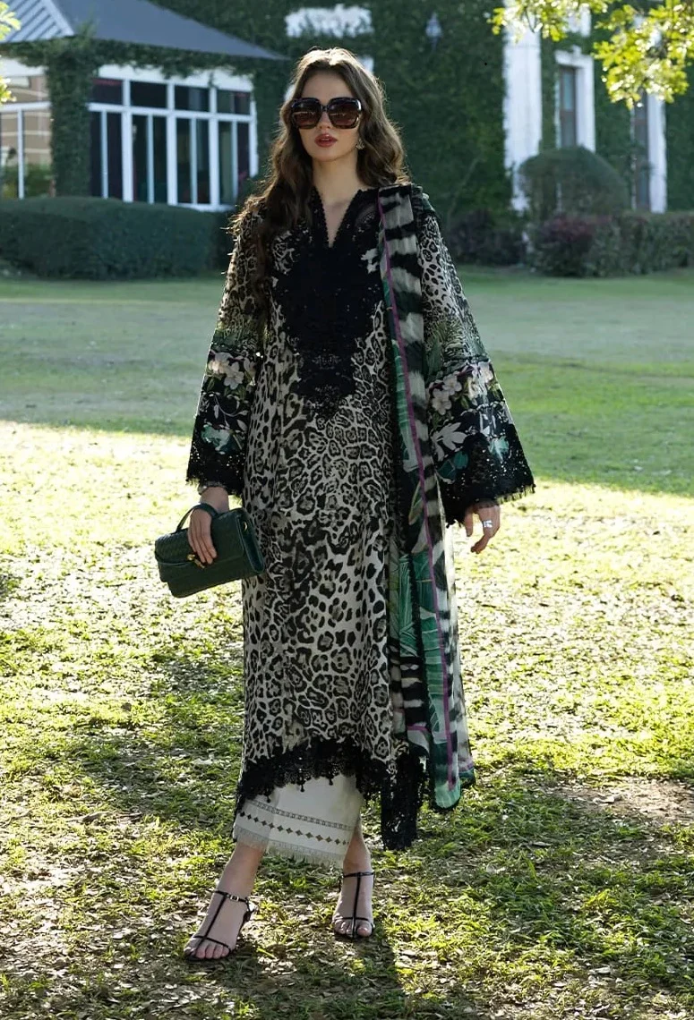 Elaf - Luxury Lawn Embroidered Unstitched 3 Piece - ESA-3A - Image 3