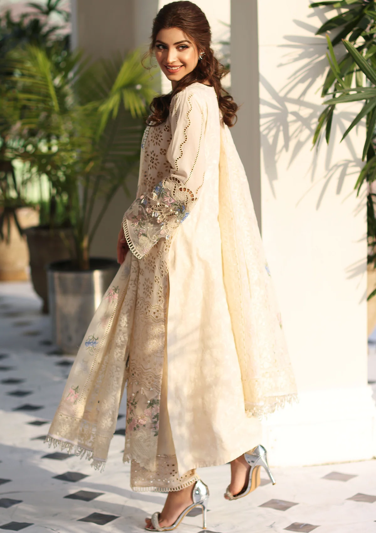 Elaf Premium Luxury Lawn Embroidered 3 Piece Unstitched -  ELC-07 Harmony - Image 2