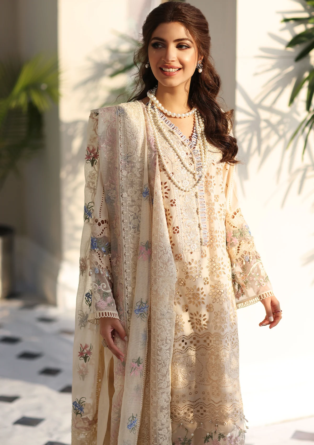 Elaf Premium Luxury Lawn Embroidered 3 Piece Unstitched -  ELC-07 Harmony - Image 4