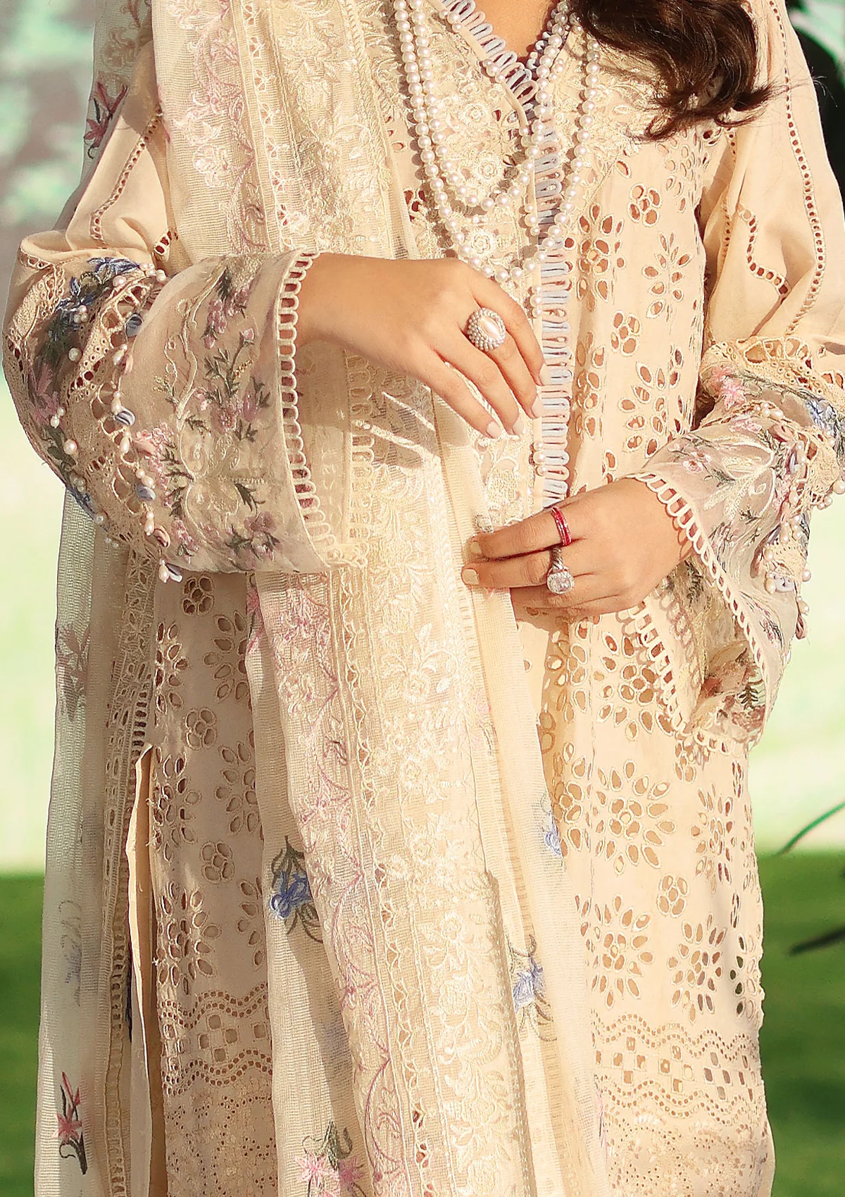 Elaf Premium Luxury Lawn Embroidered 3 Piece Unstitched -  ELC-07 Harmony - Image 5