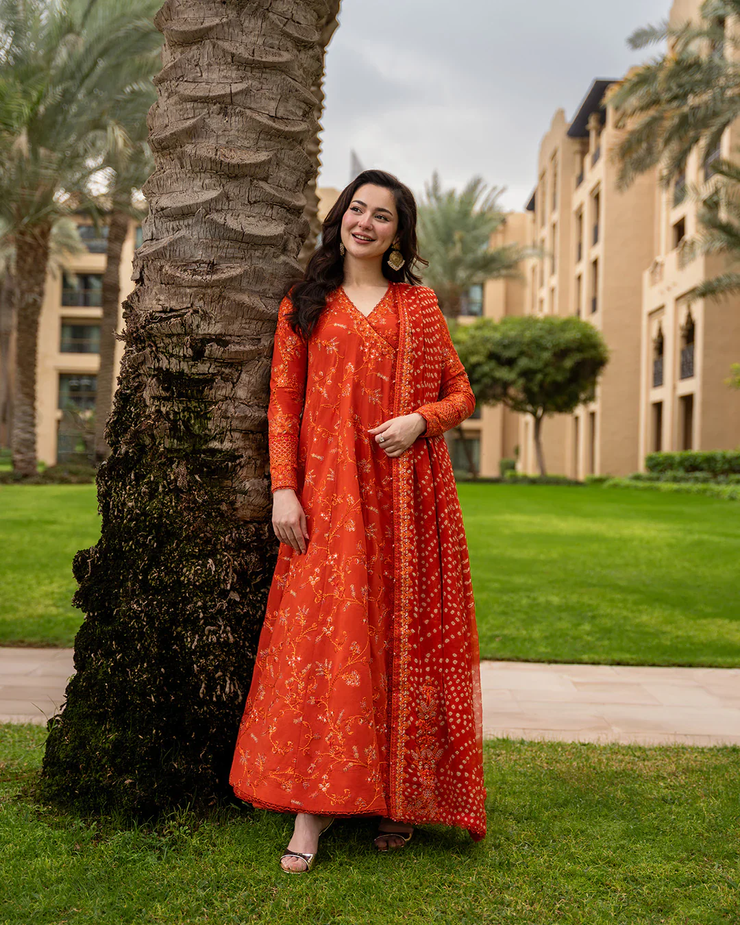 Faiza Saqlain 3 Pc Luxury Lawn Embroidered | Denisa Chunri Duppatta - Image 2