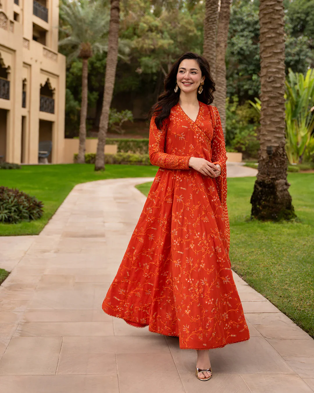 Faiza Saqlain 3 Pc Luxury Lawn Embroidered | Denisa Chunri Duppatta - Image 6