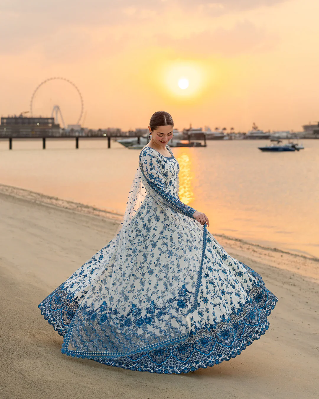 Faiza Saqlain 3 Pc Luxury Lawn Embroidered | Jehona - Image 5