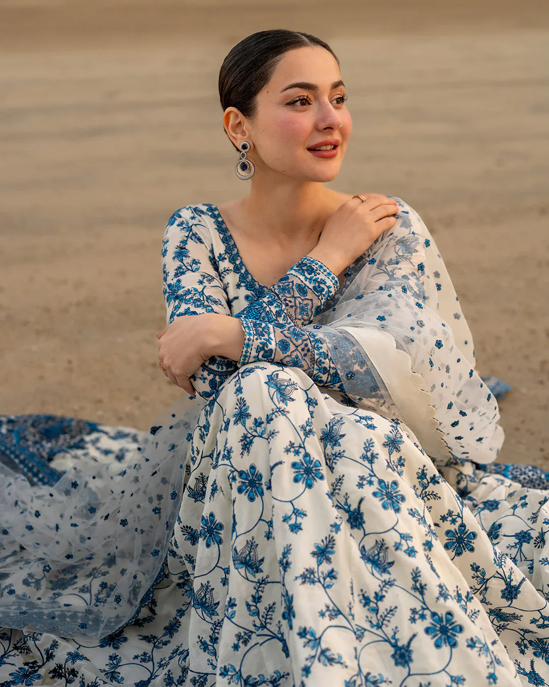 Faiza Saqlain 3 Pc Luxury Lawn Embroidered | Jehona - Image 7