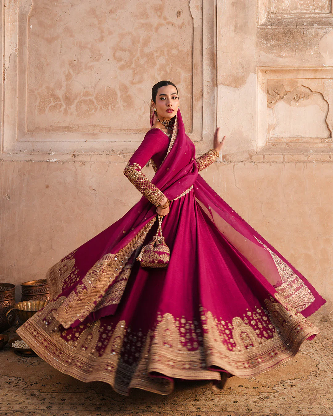 Faiza Saqlain Luxury Embroidered Chiffon Unstitched Collection Cassia - Image 3