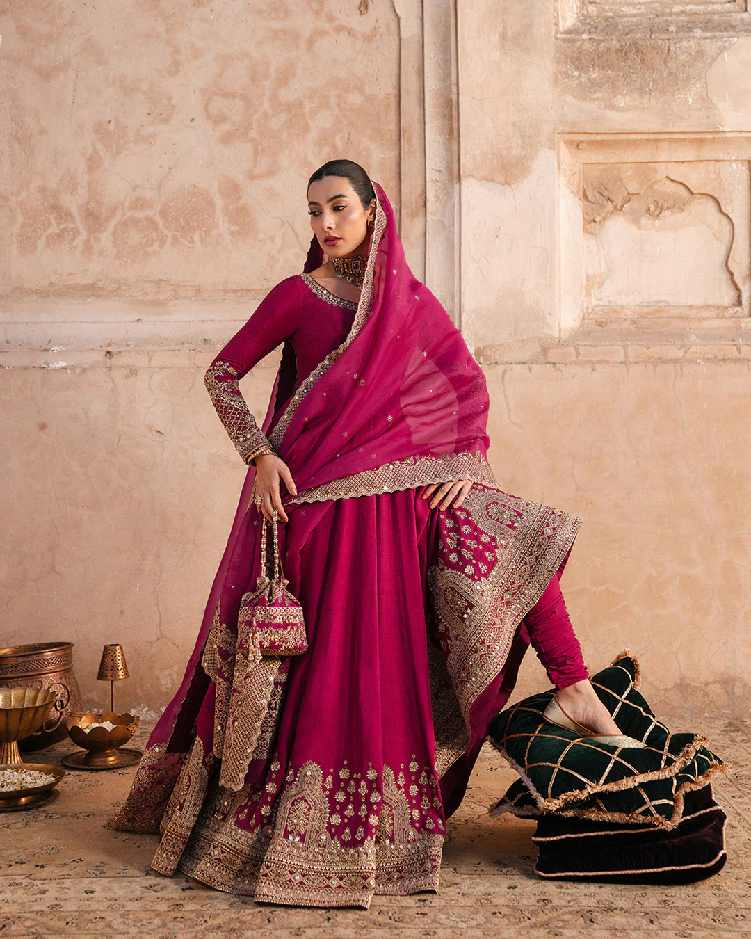 Faiza Saqlain Luxury Embroidered Chiffon Unstitched Collection Cassia - Image 4
