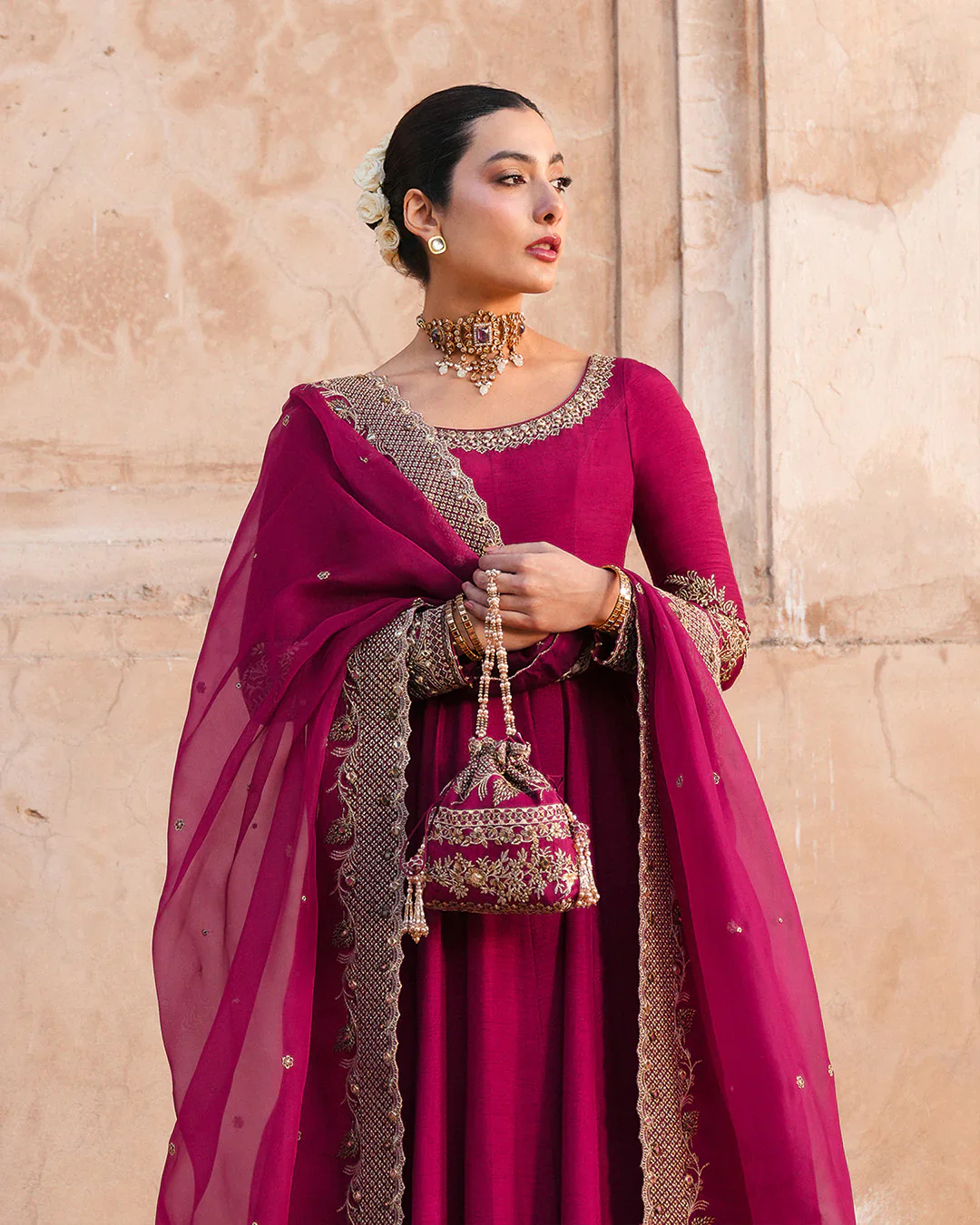 Faiza Saqlain Luxury Embroidered Chiffon Unstitched Collection Cassia - Image 5