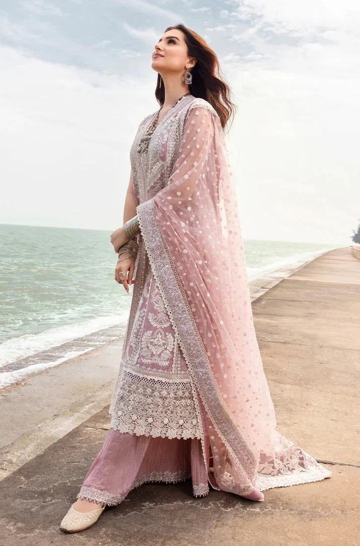 Faiza Saqlain - Luxury Lawn Embroidered 3 Piece Unstitched - Amaryllis - Image 4