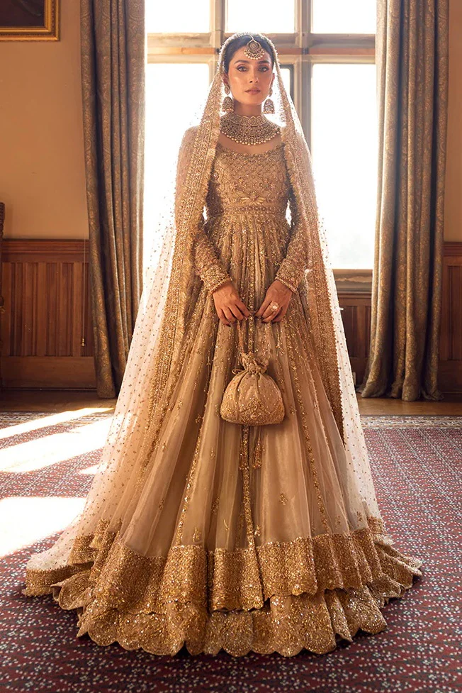 Faiza Saqlain - Luxury Net Embroidered 3 Piece Unstitched - Zariana - Image 2