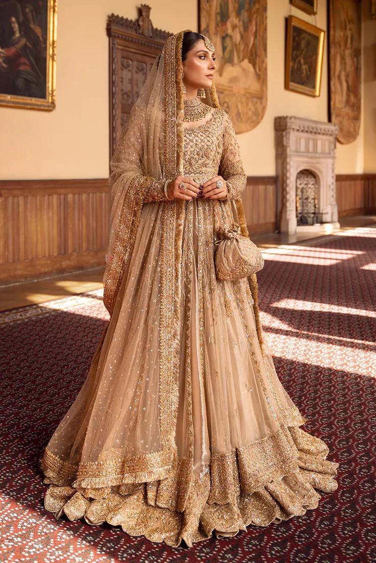 Faiza Saqlain - Luxury Net Embroidered 3 Piece Unstitched - Zariana - Image 3