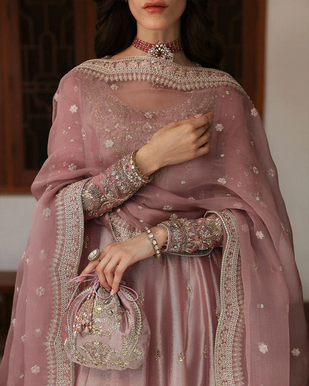 Faiza Saqlain Weddin Festive Maysori Embroidered Collection HALINA - Image 5
