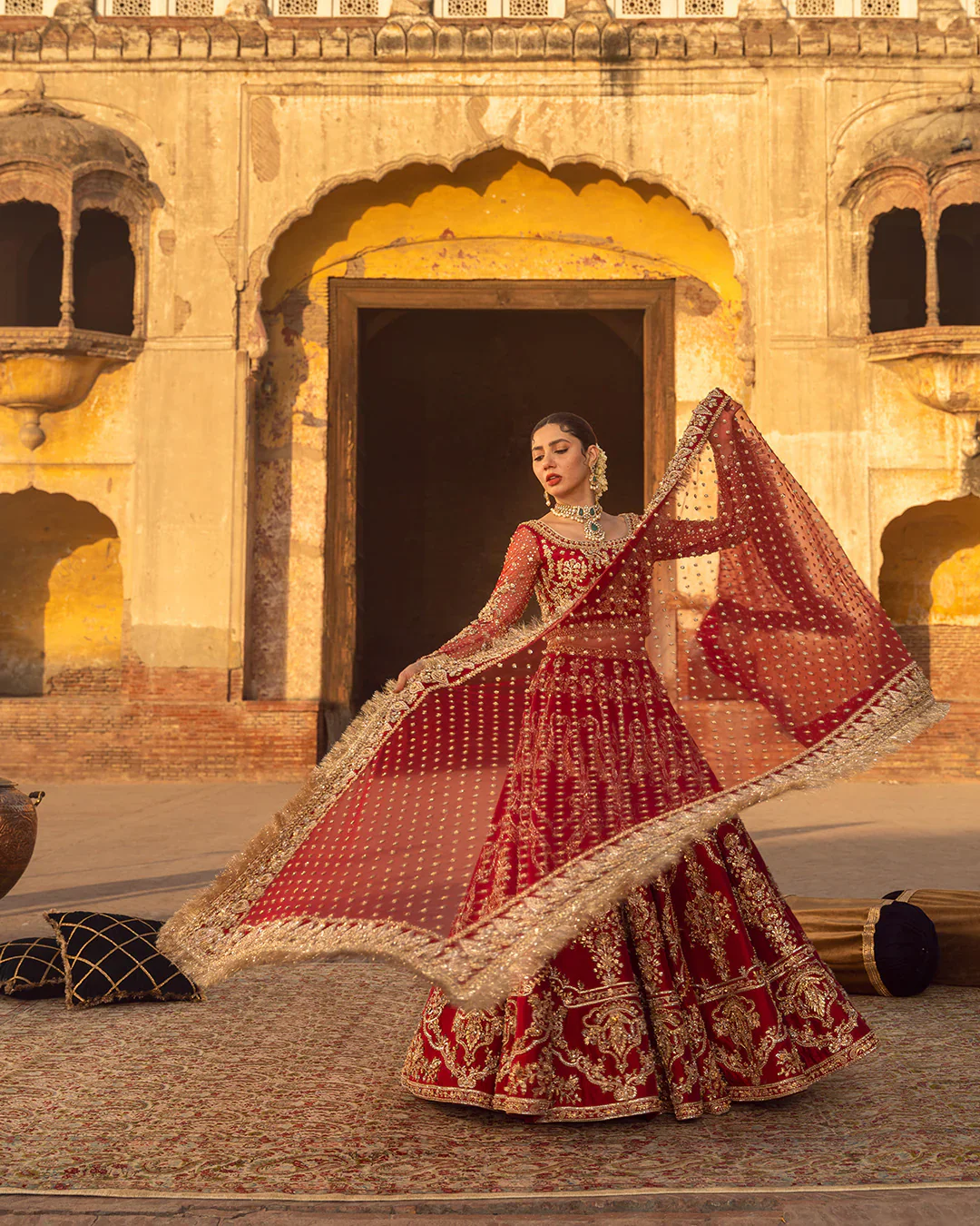 Faiza Saqlain Wedding Festive Luxury Raw Silk Collection ARUSA-05 - Image 12