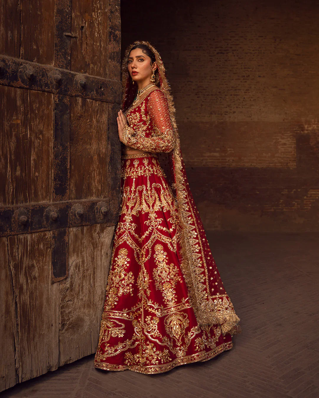 Faiza Saqlain Wedding Festive Luxury Raw Silk Collection ARUSA-05 - Image 4