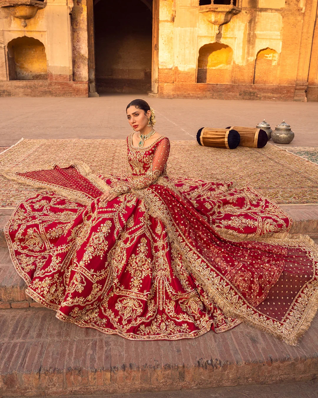 Faiza Saqlain Wedding Festive Luxury Raw Silk Collection ARUSA-05 - Image 9