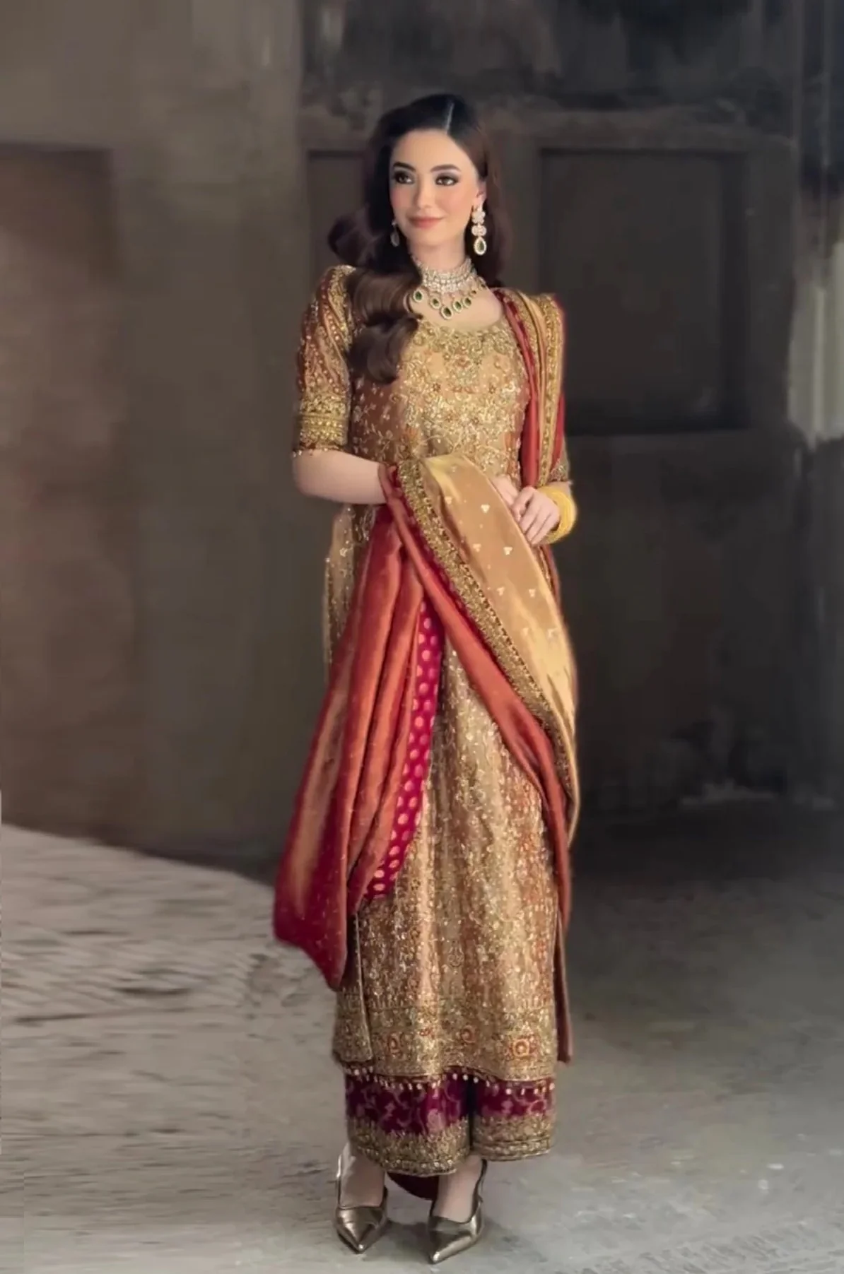 Haris Shakeel Luxury Myssory Embroidered 3 Piece Unstitched - Meerub - Image 7