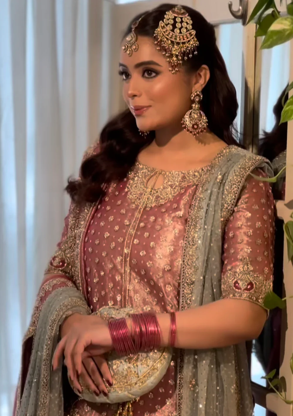Haris Shakeel Luxury Wedding Festive Maysori Hand Emblishment Collection IQRA-06 with 2 duppatas - Image 12