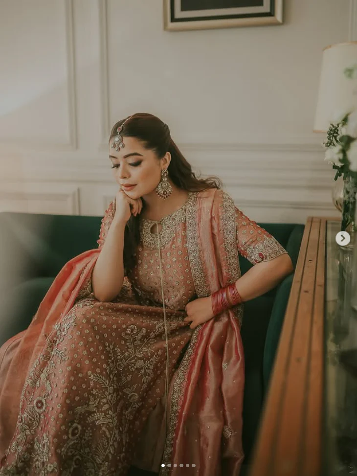 Haris Shakeel Luxury Wedding Festive Maysori Hand Emblishment Collection IQRA-06 with 2 duppatas - Image 4