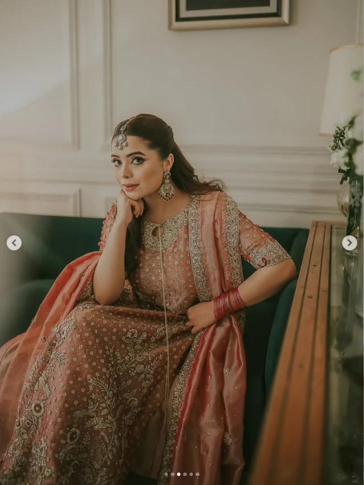 Haris Shakeel Luxury Wedding Festive Maysori Hand Emblishment Collection IQRA-06 with 2 duppatas - Image 6