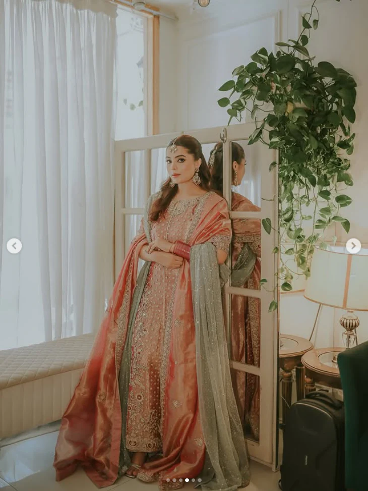 Haris Shakeel Luxury Wedding Festive Maysori Hand Emblishment Collection IQRA-06 with 2 duppatas - Image 7