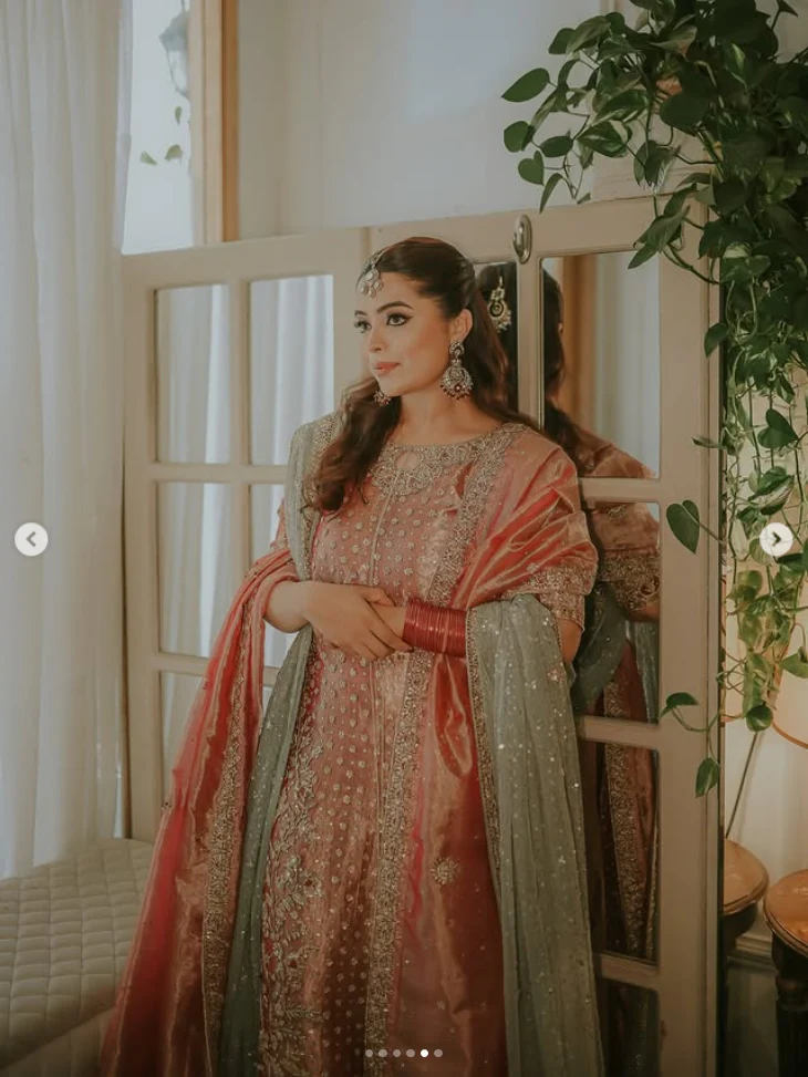 Haris Shakeel Luxury Wedding Festive Maysori Hand Emblishment Collection IQRA-06 with 2 duppatas - Image 8